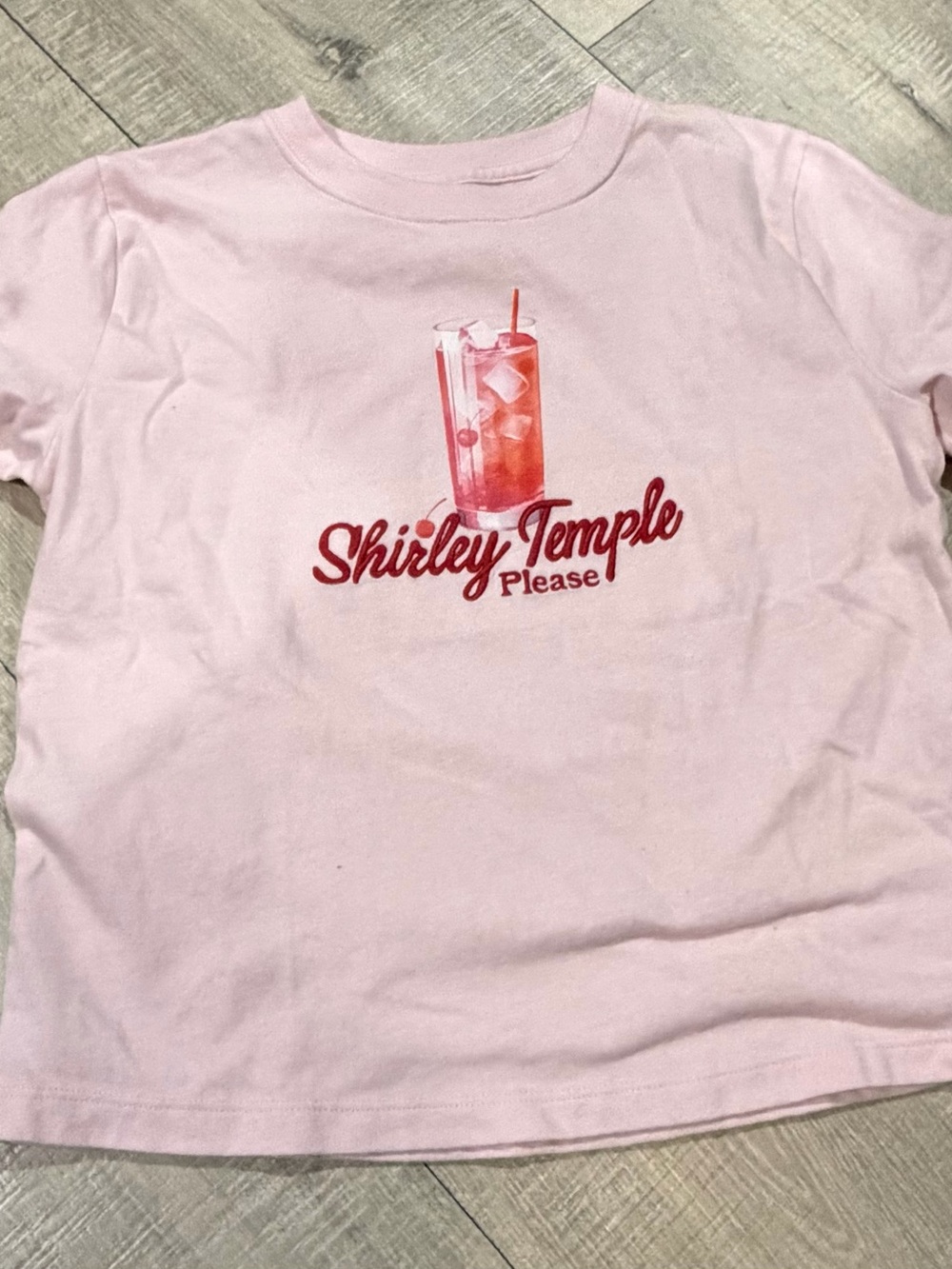 abercrombie kids Pink Shirley Temple Graphic Tee